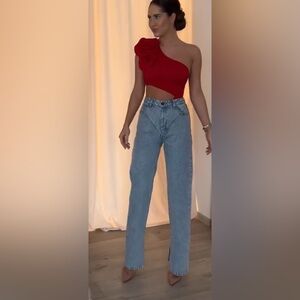 NWT The Seamed Straight Jeans New SIZE EUR 44 (USA) 12